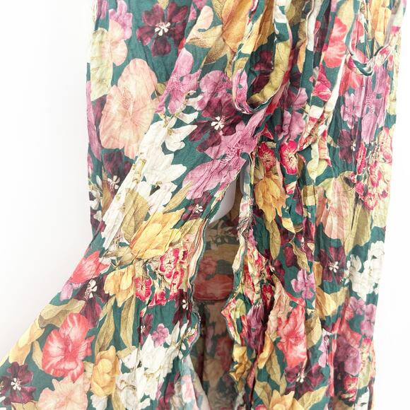 Johnny Was Jade Womens Boho Spring‎ Resortwear Strass Wrap Floral Maxi Dress XS - Picture 6 of 11